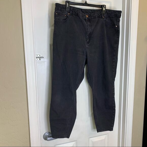 ASOS Denim Black Jeans Plus Size 18 - Picture 3 of 10